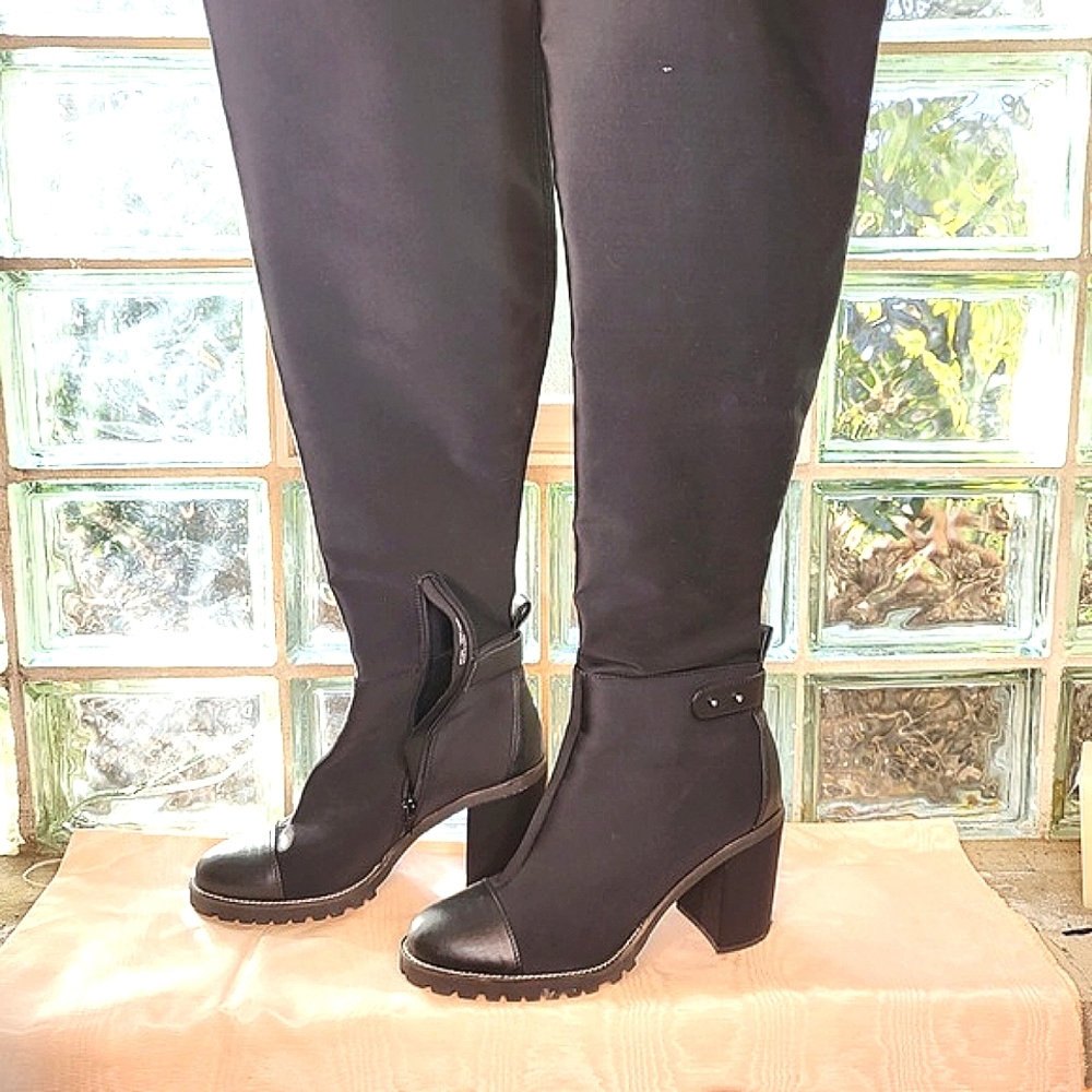 OTK Black Thigh High Boots